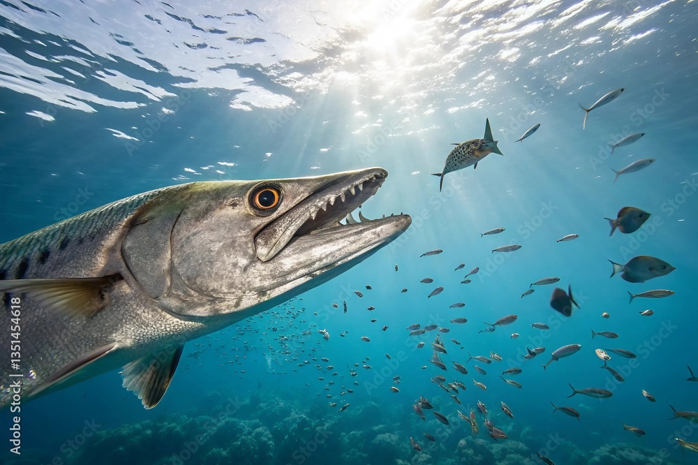 Fototapeta premium shark in the water
