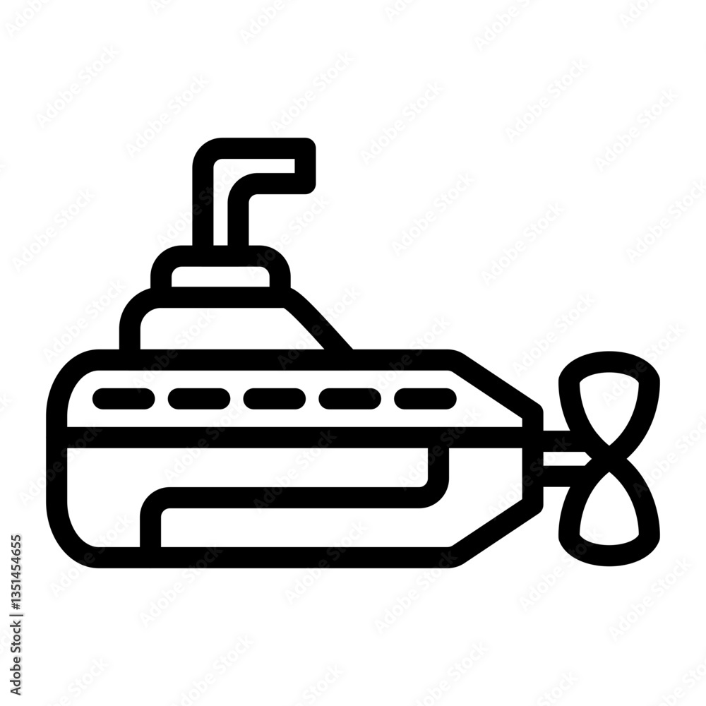 Vector Design Submarine Icon Style Vector Design Submarine Icon Style