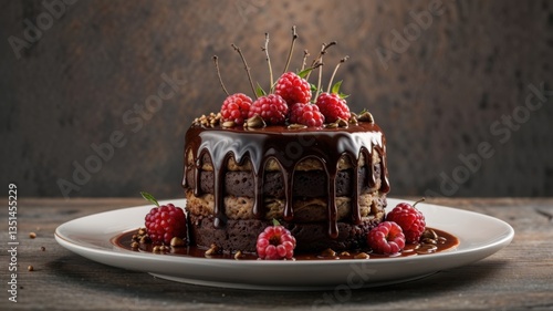 chocolate cake with Rasbery