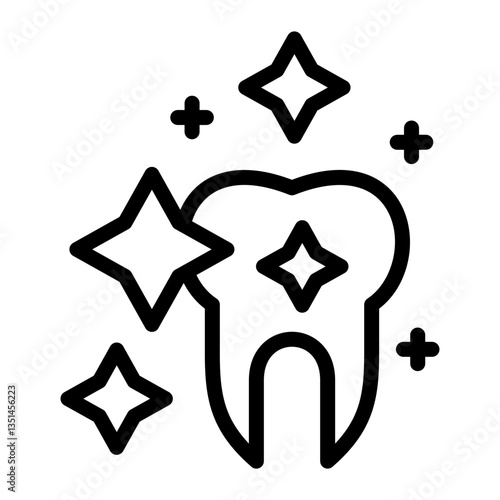 Clean Tooth Icon Style