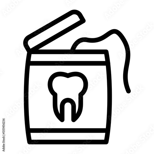 Dental Floss Icon Style