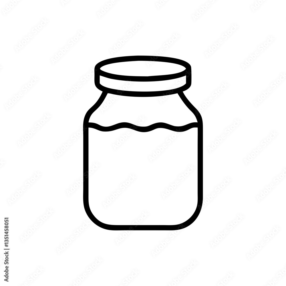 Jar Mason Jar Container Vector Icon Line Art
Jar Mason Jar Container Vector Icon Line Art