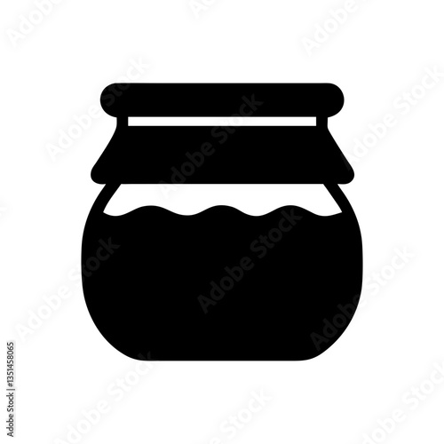 Jar of honey vector illustration