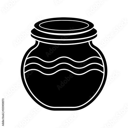 Jar of honey vector illustration