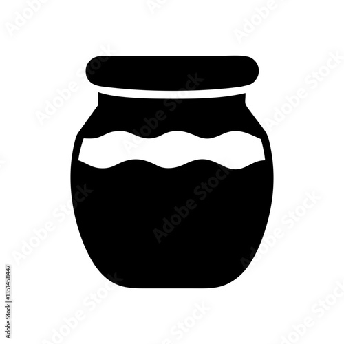 Jar of honey vector illustration