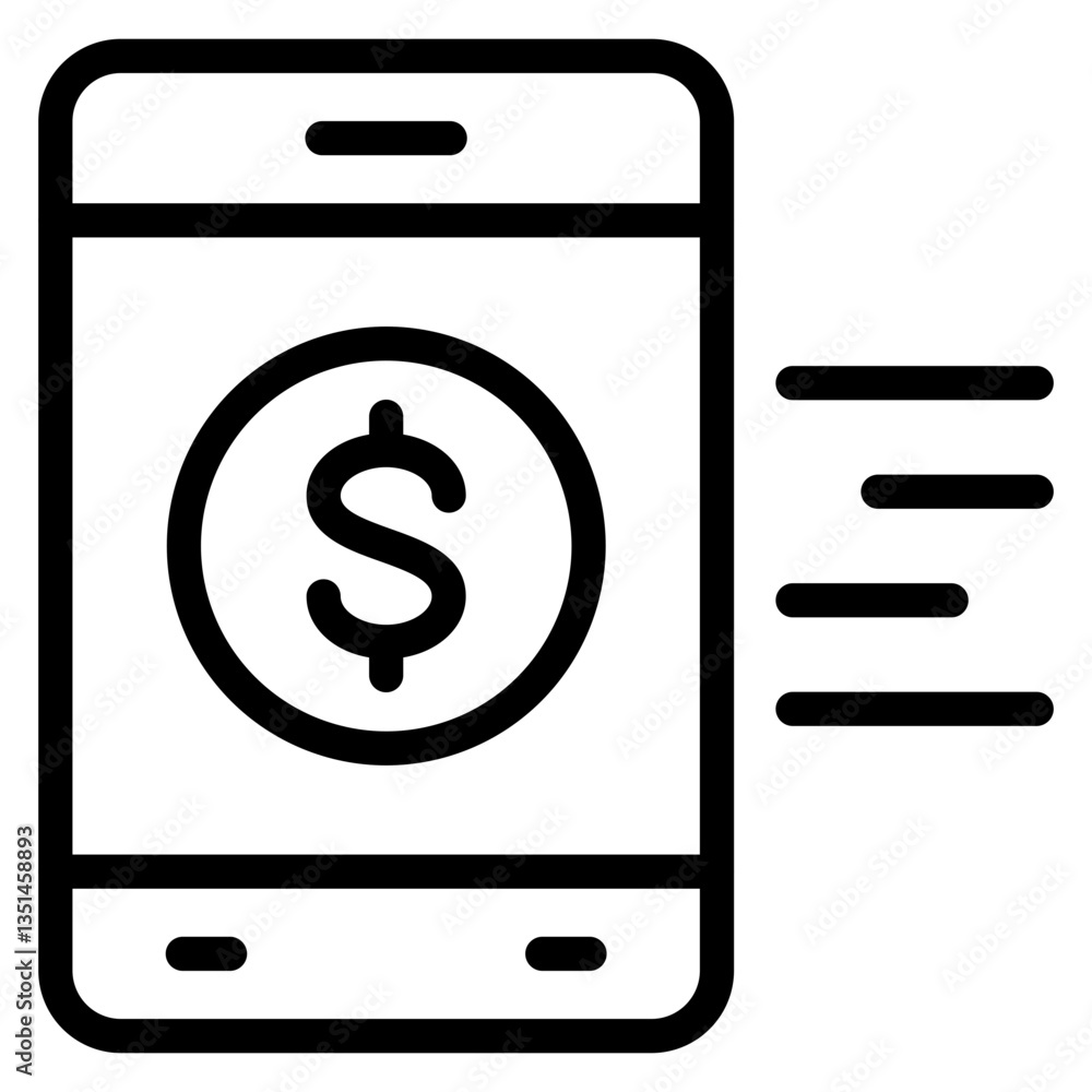 Mobile Payment Icon Style Mobile Payment Icon Style