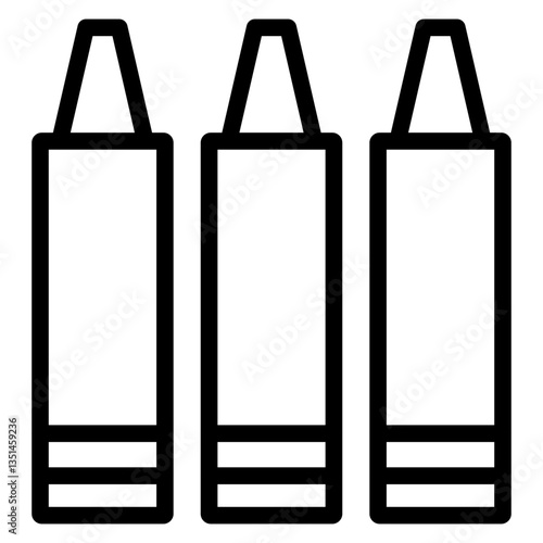 Pencil Crayon Icon Style
