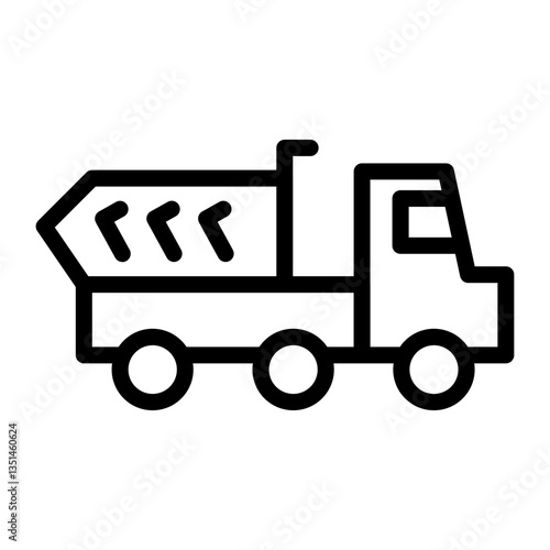 Dump Truck Icon Style