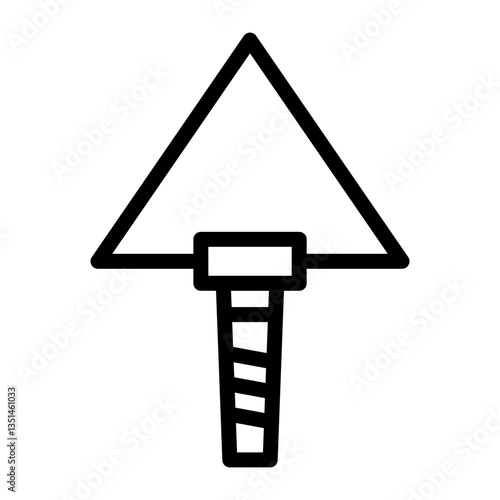 Plastering Trowel Icon Style