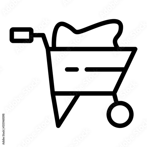 Wheelbarrow Icon Style