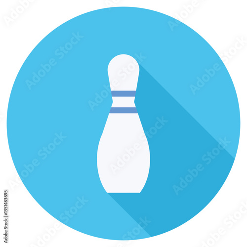 Bowling pin icon representing sports, recreation, and competitive bowling activities.