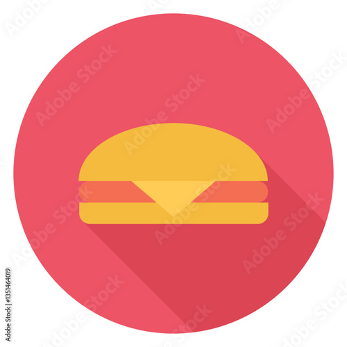 Hamburger icon representing food, fast meals, and delicious culinary options. Free Download Hamburger icon representing food, fast meals, and delicious culinary options. - GFXLoad