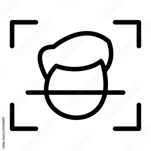 Face Scanner Icon Style