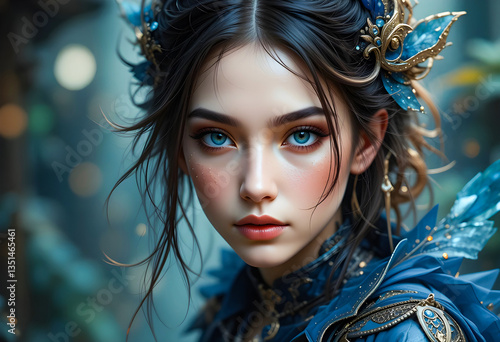 Warrior Princess. A Fairytale Portrait of Strength and Grace.