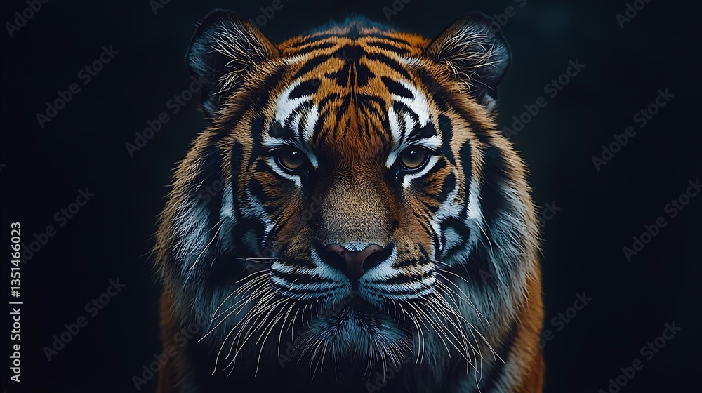 Fototapeta premium Powerful Tiger Close Up Wildlife Photography