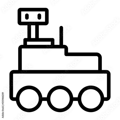 Mars Rover Icon Style