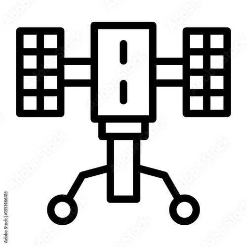 Hubble Telescope Icon Style