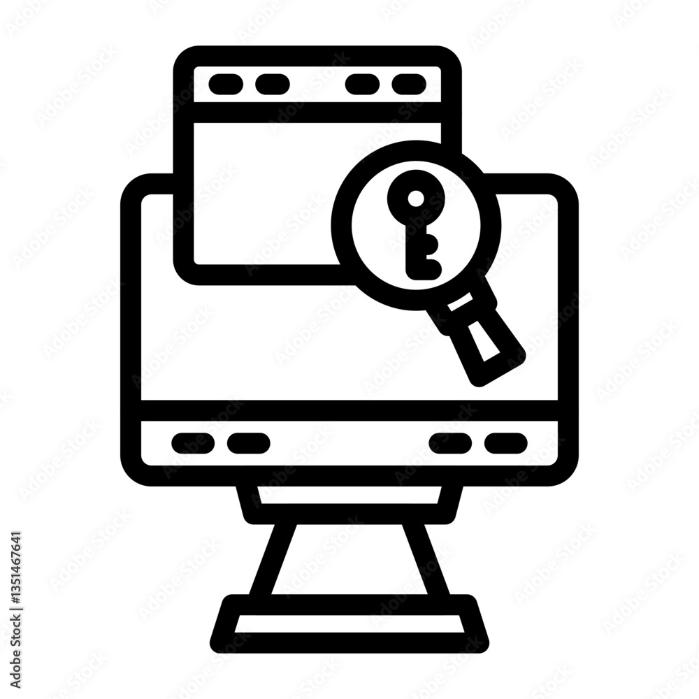 Keywords Search Icon Style Keywords Search Icon Style