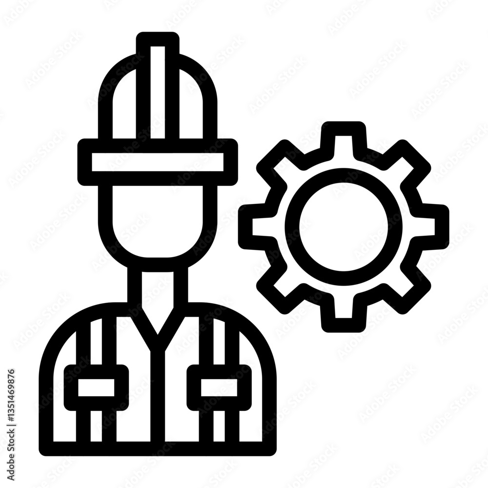 Engineer Icon Style Engineer Icon Style