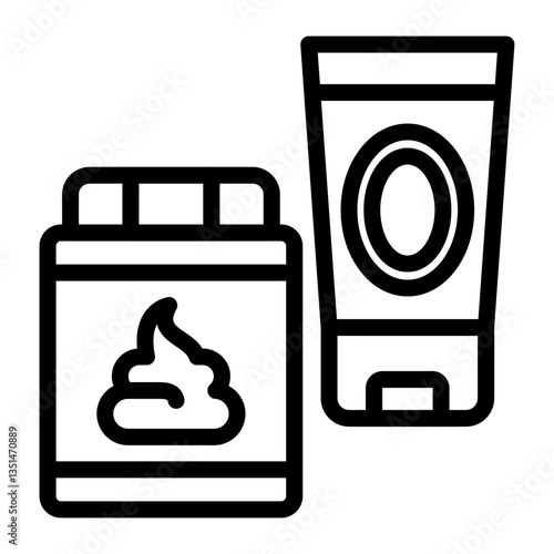 Hair Gel Icon Style