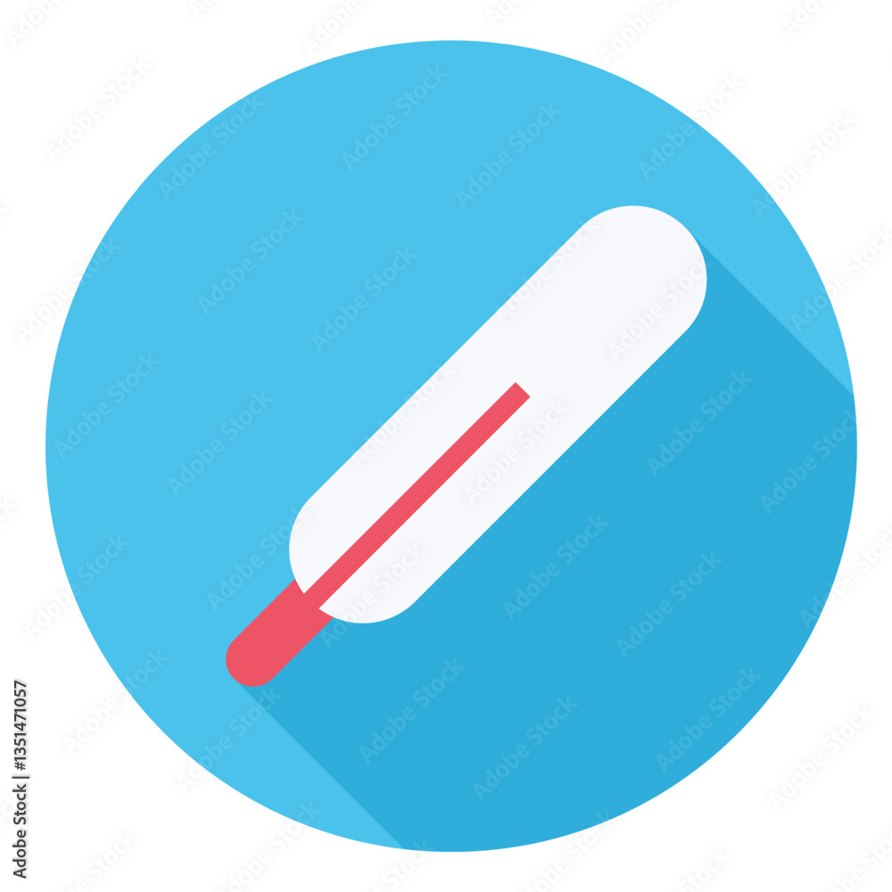 Medical thermometer icon with clear design, symbolizing temperature measurement and health. Medical thermometer icon with clear design, symbolizing temperature measurement and health.