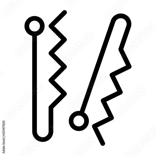 Hair Pin Icon Style