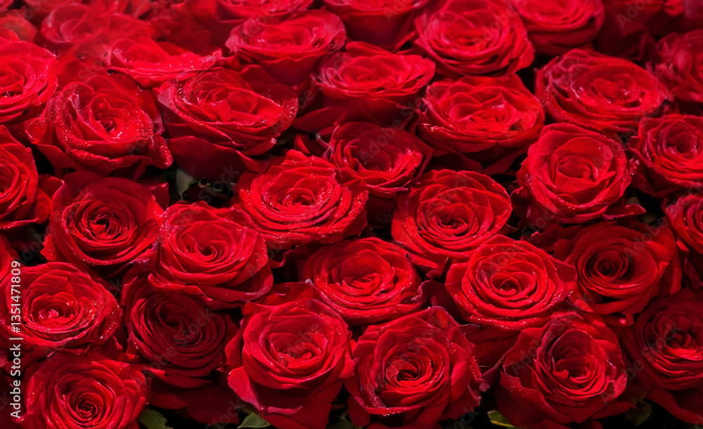 薔薇の花 情熱 背景素材 Generative AI 薔薇の花 情熱 背景素材 Generative AI