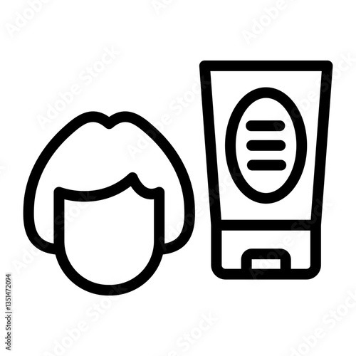 Face Scrub Icon Style