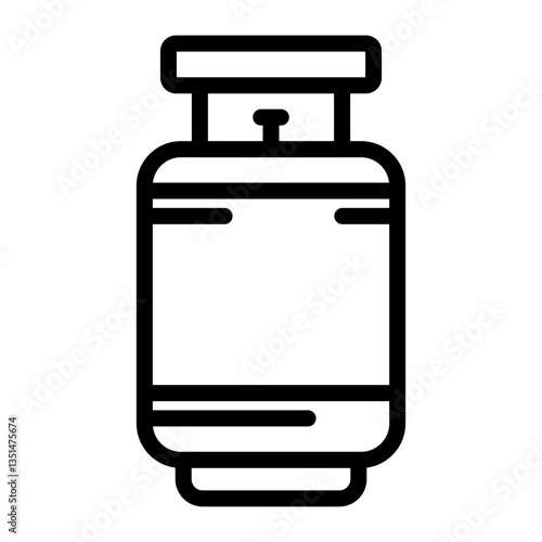 Gas Cylinders Icon Style