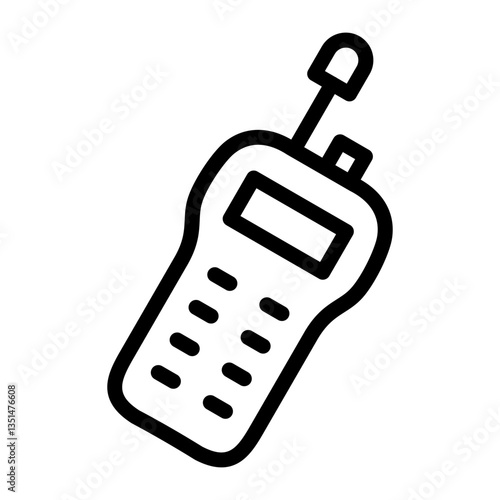 Walkie Talkie Icon Style