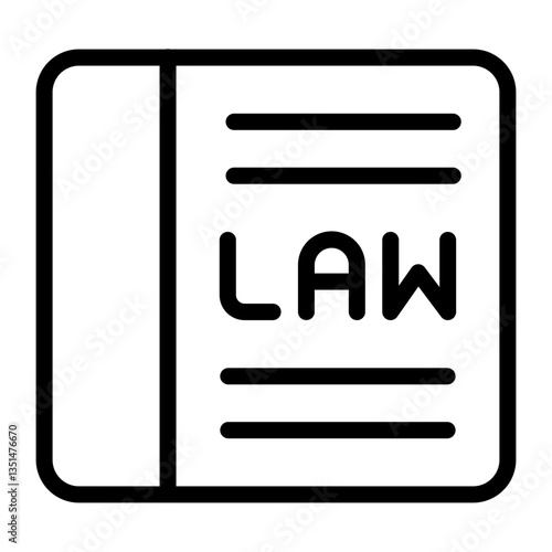 Law Book Icon Style