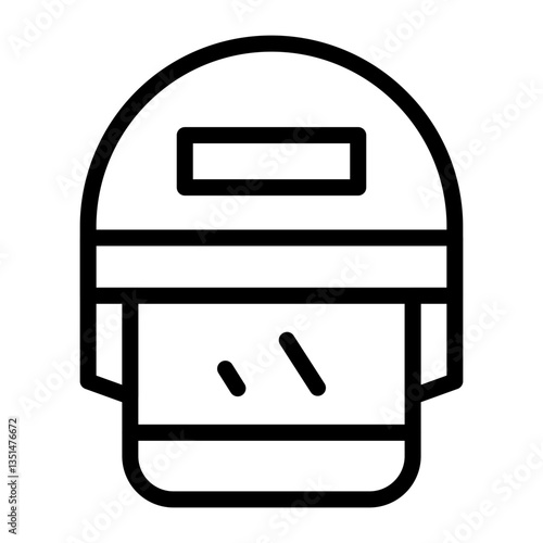 Police Helmet Icon Style
