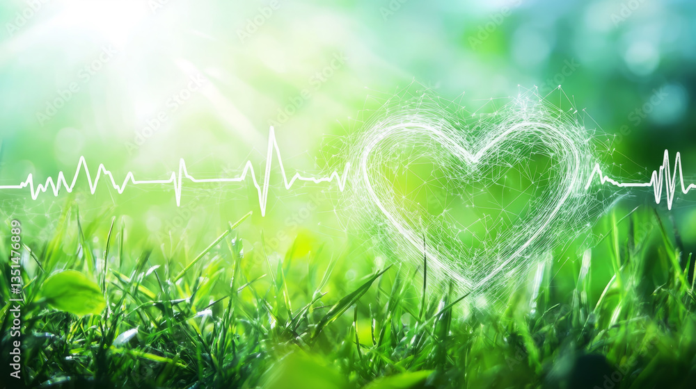 Heart-Shaped Leaves and Nature-Inspired Green Love