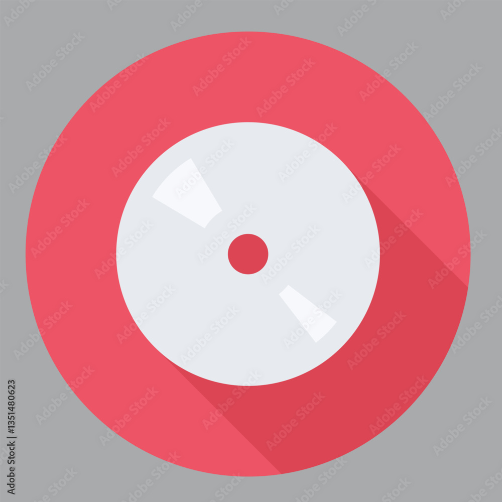 Vector illustration of a CD-music icon for audio and entertainment. Vector illustration of a CD-music icon for audio and entertainment.