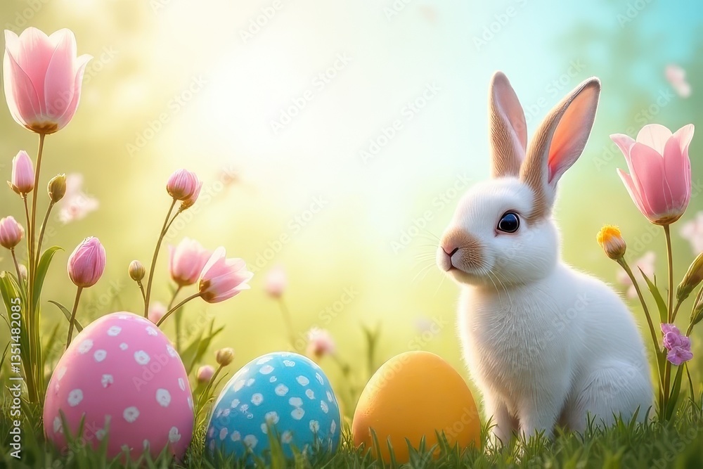 Fototapeta premium Inspirational Easter Messages Celebrating Love and Thankfulness