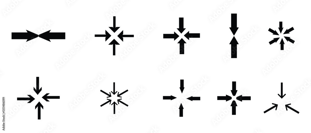 set of arrow vector icons on white background. set of arrow vector icons on white background.