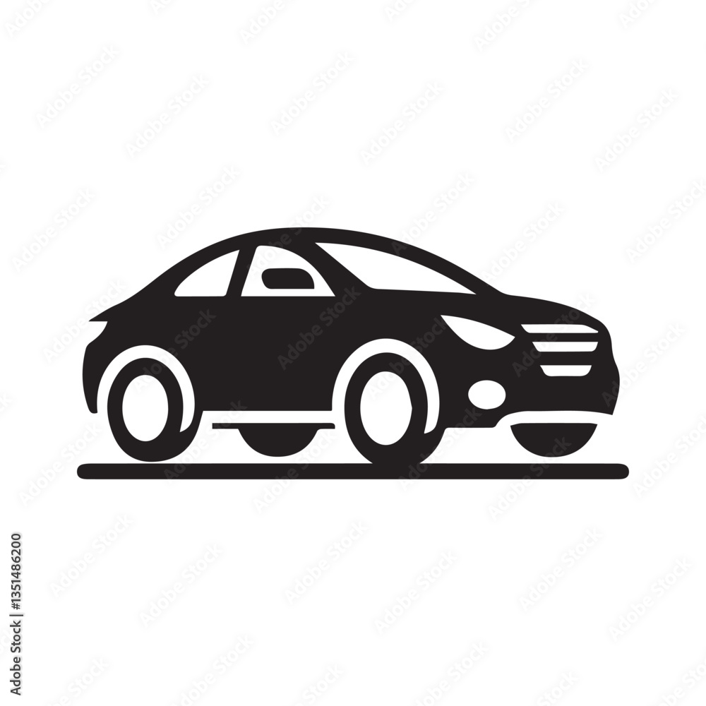 Fototapeta premium Delivery Truck with Trailer Icon Vector Illustration