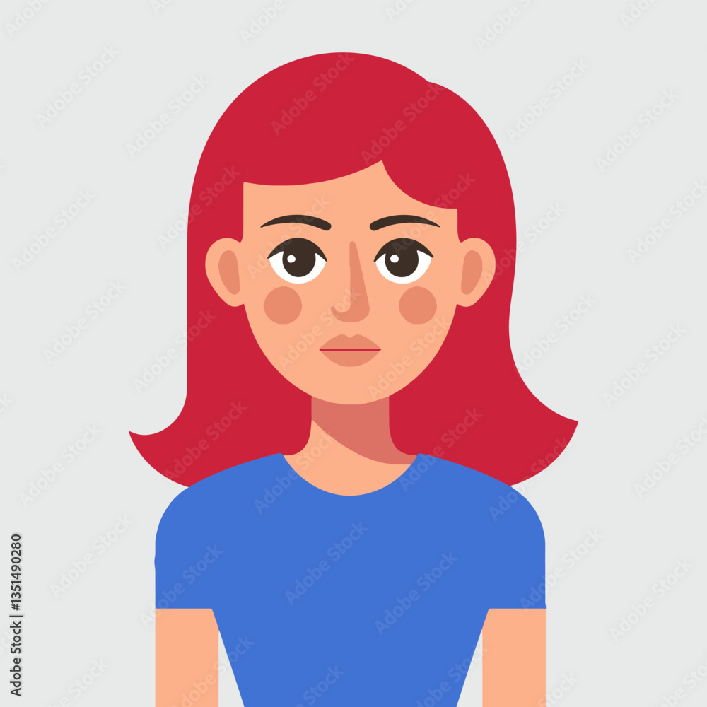 Abstract Women Avatar Character. In fiction, a character is a person or other being in a narrative vector illustration. Abstract Women Avatar Character. In fiction, a character is a person or other being in a narrative vector illustration.