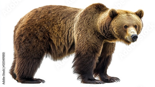 Wallpaper Mural Grizzly bear walking in a natural habitat wildlife photography forest environment close-up view Torontodigital.ca