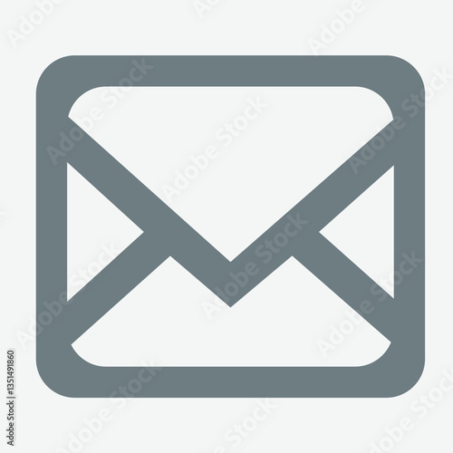 Classic mail envelope icon, symbolizing communication, messages, and postal services.