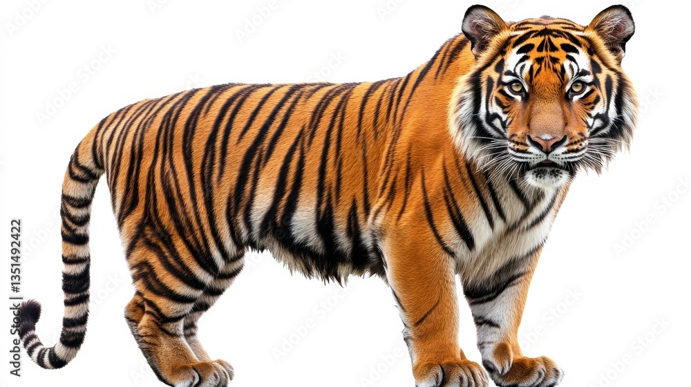 Obraz premium Majestic tiger in a natural habitat stunning wildlife photography captivating jungle environment close-up view