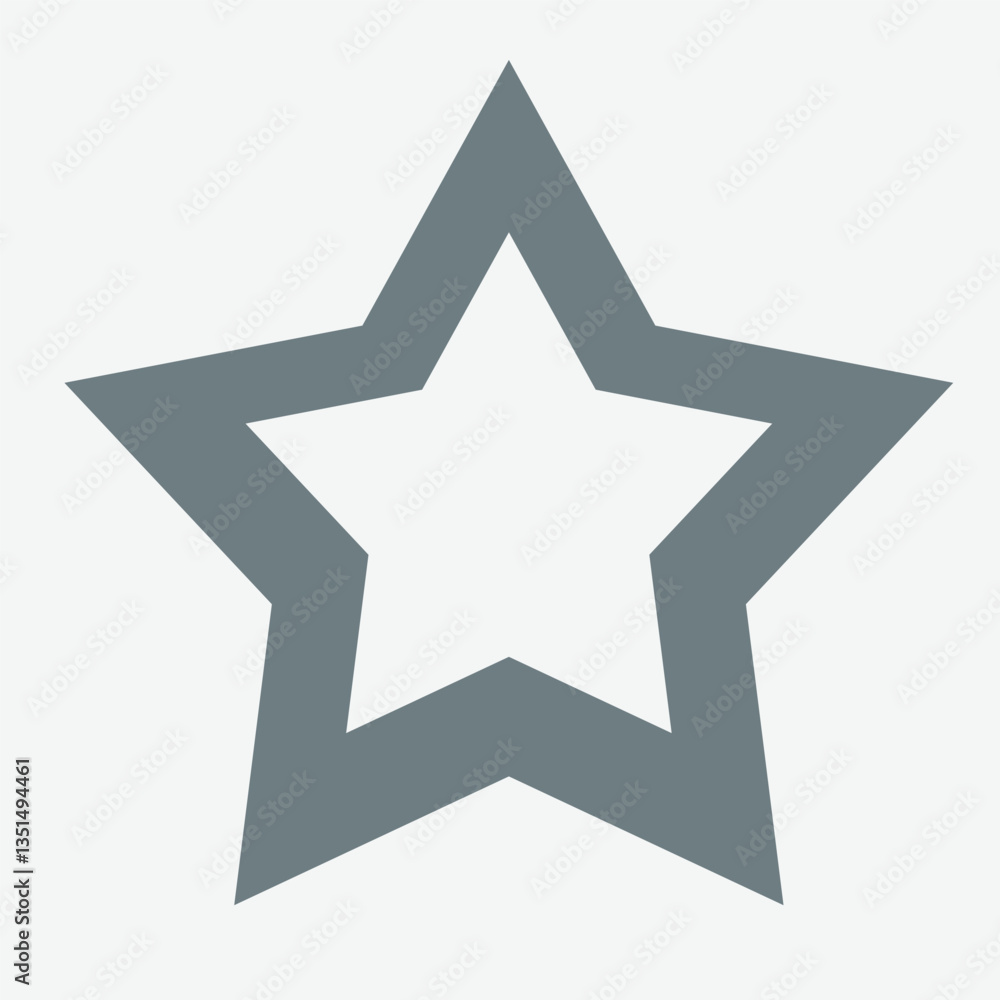 Star generic icon, symbolizing brightness, success, and universal recognition concept. Star generic icon, symbolizing brightness, success, and universal recognition concept.