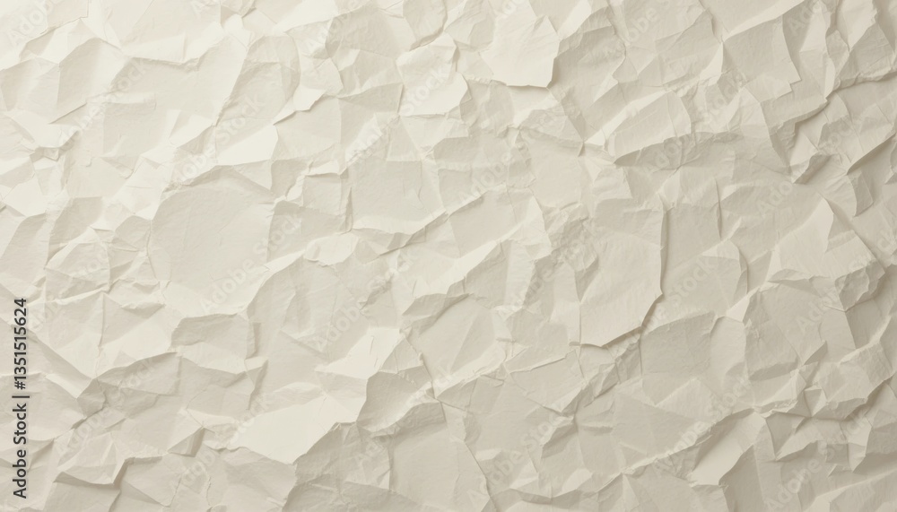 Obraz premium Abstract action of crumpled paper texture close-up image of paper material soft light environment artistic perspective visual concept for modern design