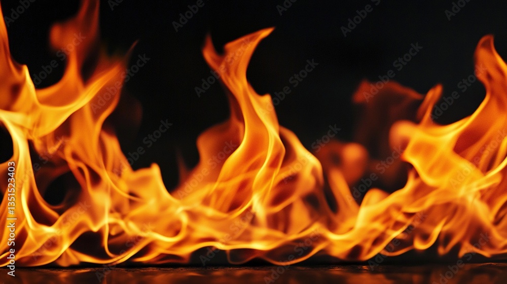 A detailed view of fire sparks isolated on a black background, showcasing the dynamic and energetic nature of flames. A detailed view of fire sparks isolated on a black background, showcasing the dynamic and energetic nature of flames.