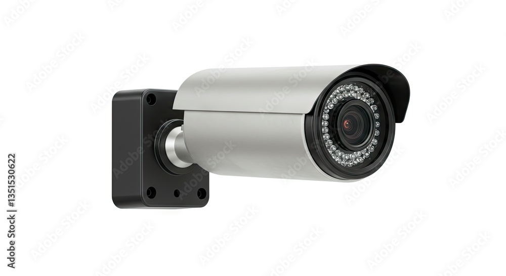 Security Camera on Wall Monitoring Area for Safety and Surveillance Security Camera on Wall Monitoring Area for Safety and Surveillance