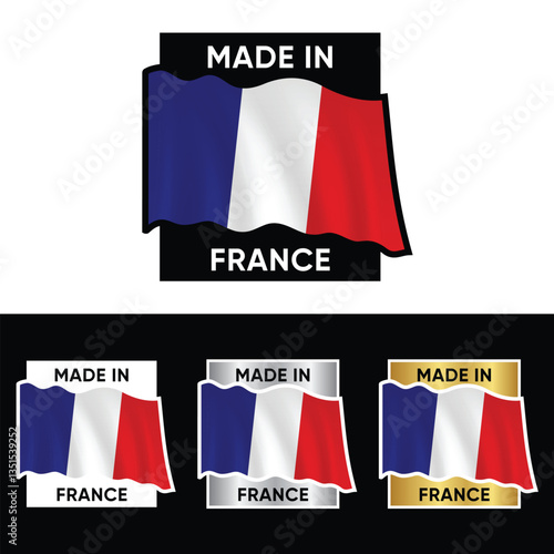 Made in France Make in France Organic Genuine Seal Tag Stamp Badge Made with Love Product of France