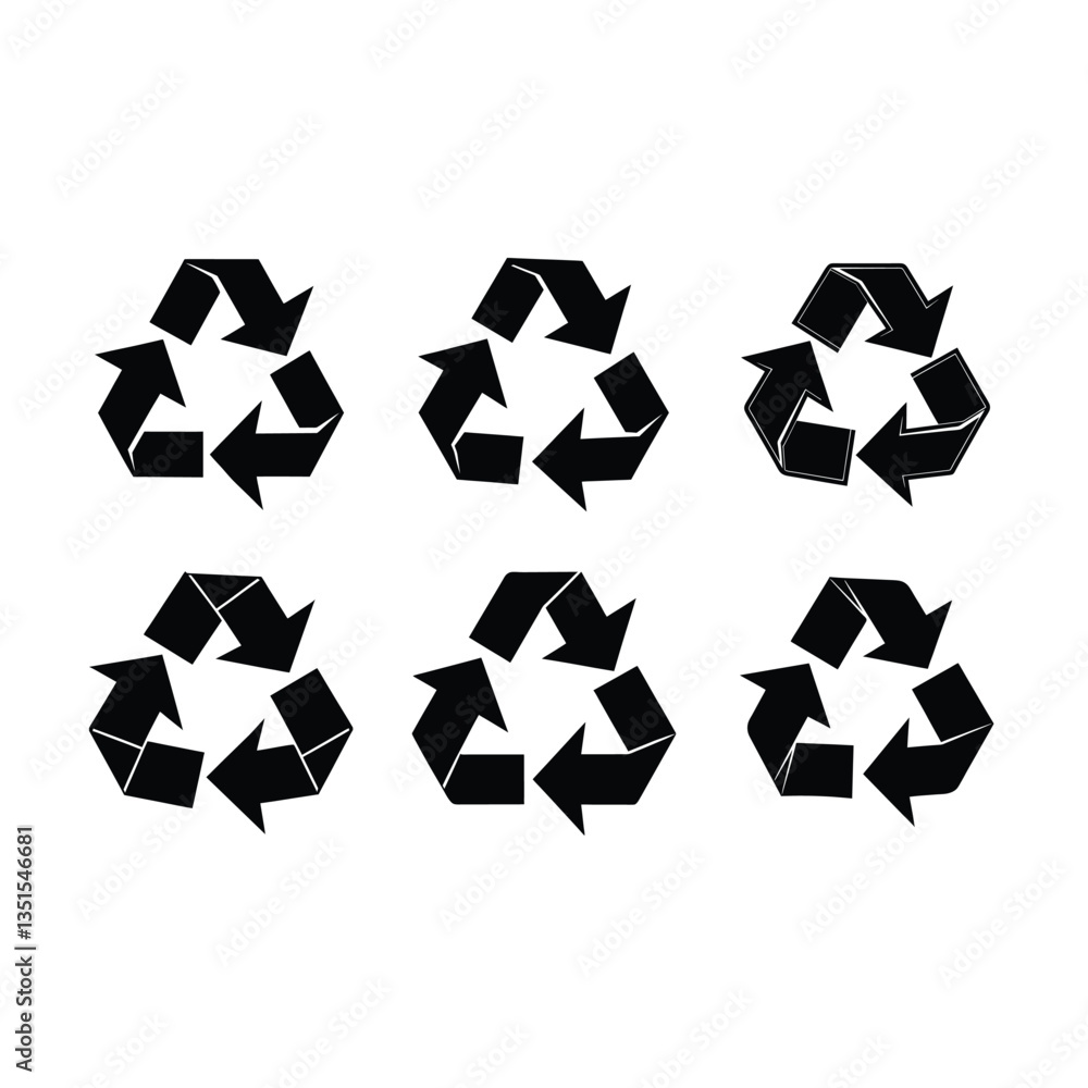 Recycle Symbol Vector Illustration - Eco-Friendly Design for Sustainability Recycle Symbol Vector Illustration - Eco-Friendly Design for Sustainability