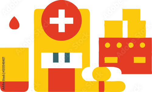 Healthcare Icon Set – Medical, Doctor & Clinic Vector Illustrations