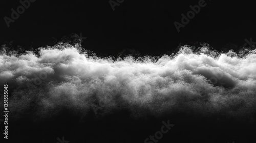 Wallpaper Mural White cloudscape, dark background, design element Torontodigital.ca