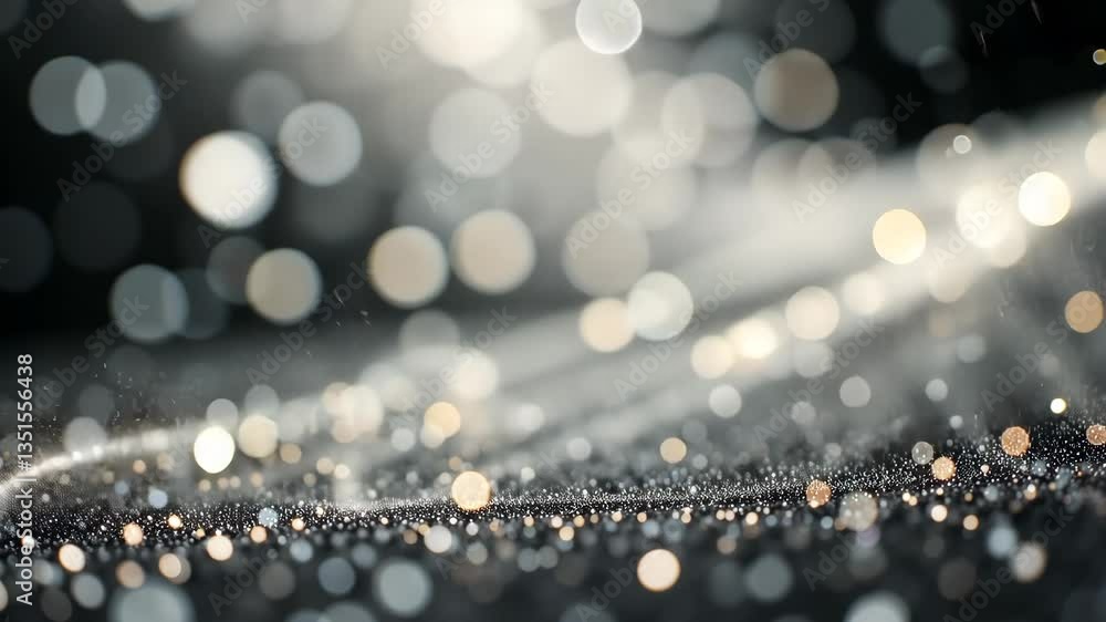 Abstract Bokeh Background With Silver And Gold Particles Creating A Glowing Elegant Design Abstract Bokeh Background With Silver And Gold Particles Creating A Glowing Elegant Design